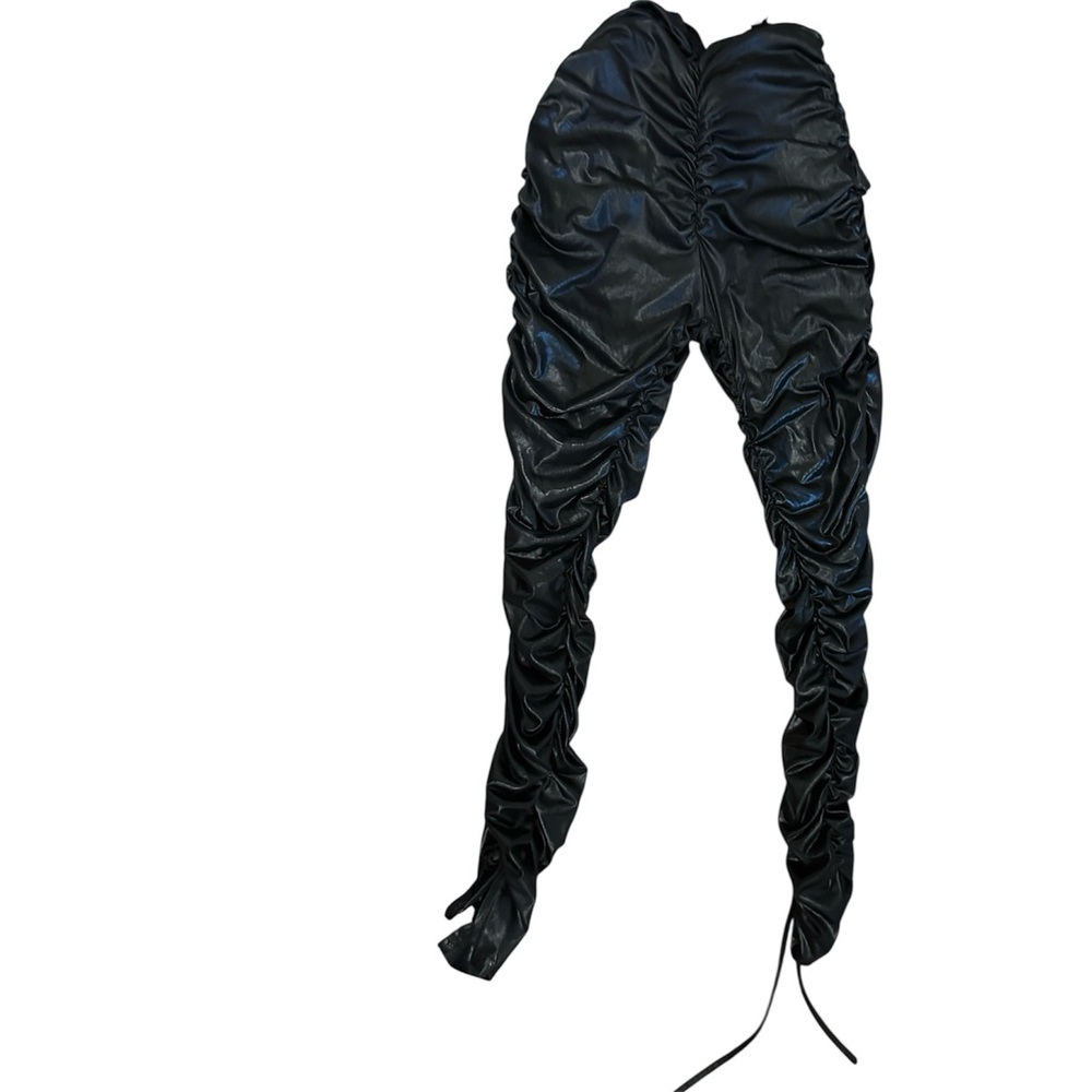 Black Ruched Pants